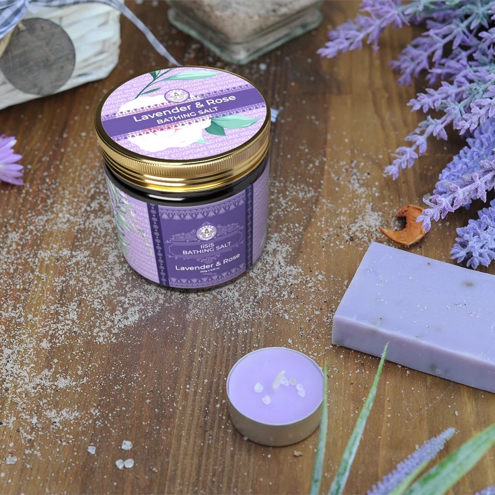 Lavender & Rose Bath Salt (250g)